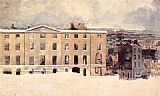 Thomas Girtin Canvas Paintings - Study for the Eidometropolis the Albion Mills